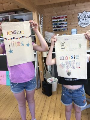Children’s block printing tote bag workshop - Monday 11th August 10.30-12 - Image 4
