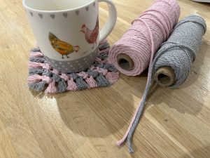 Macrame coaster online workshop - Monday 3rd Feb - 6.30-8pm