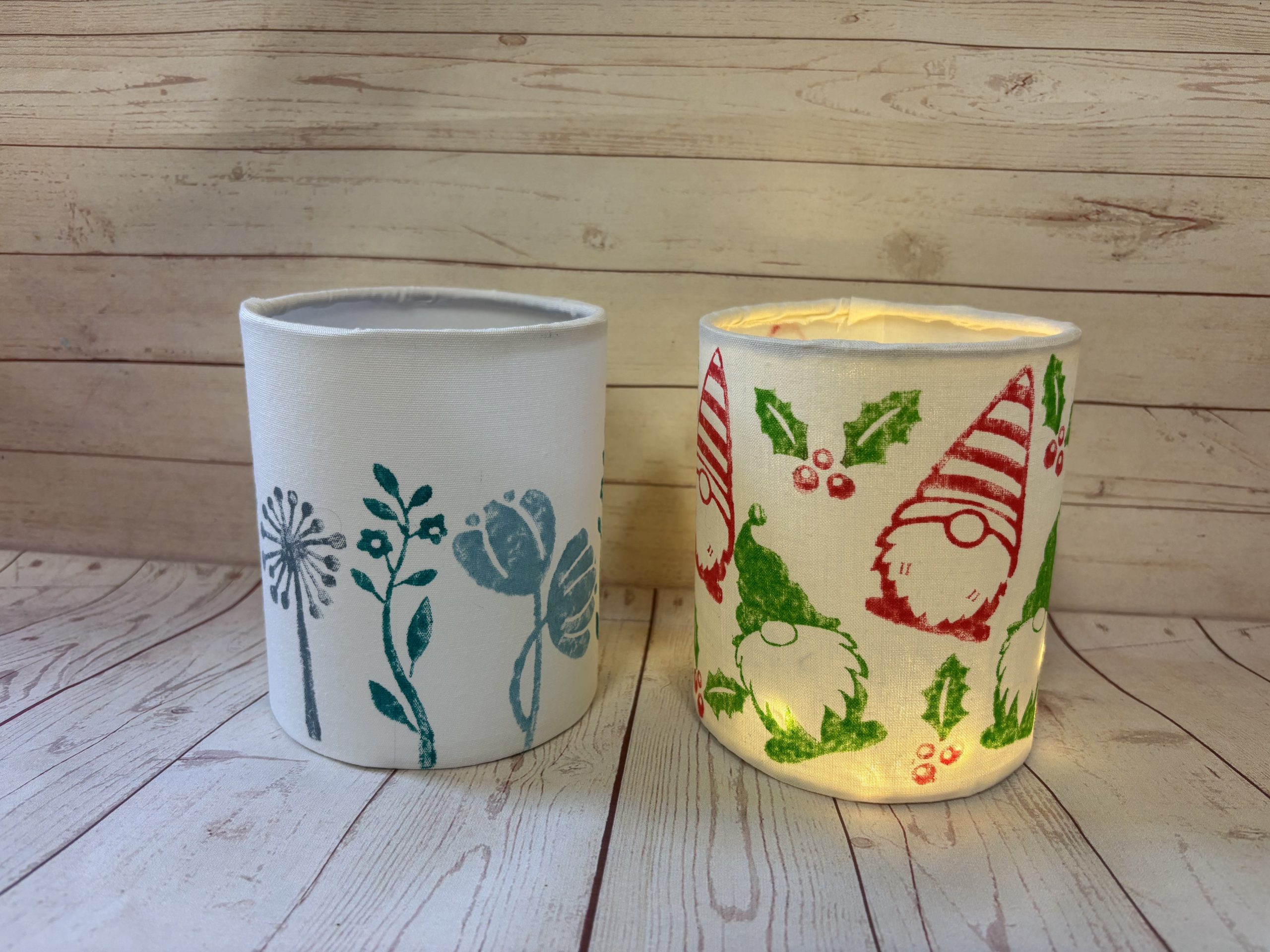 Block printed lantern - at the Hub on the Heath - Sat 6th Dec 2.30-4.30pm