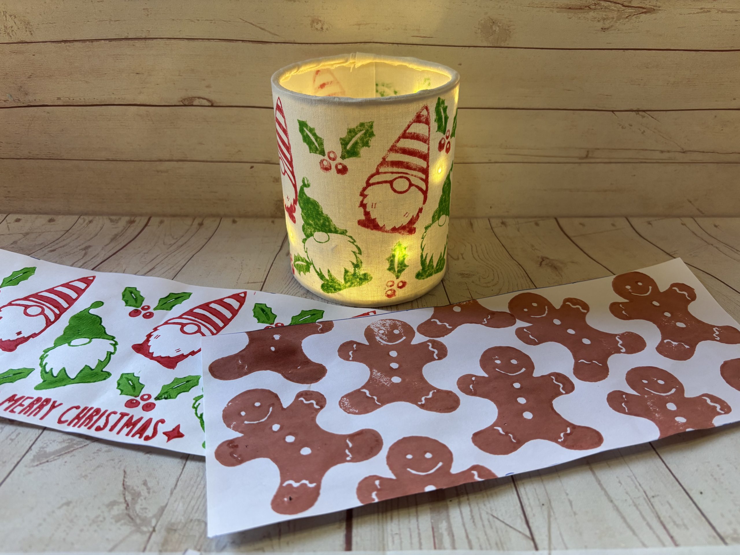 Block printed lantern - at the Hub on the Heath - Sat 6th Dec 2.30-4.30pm - Image 5