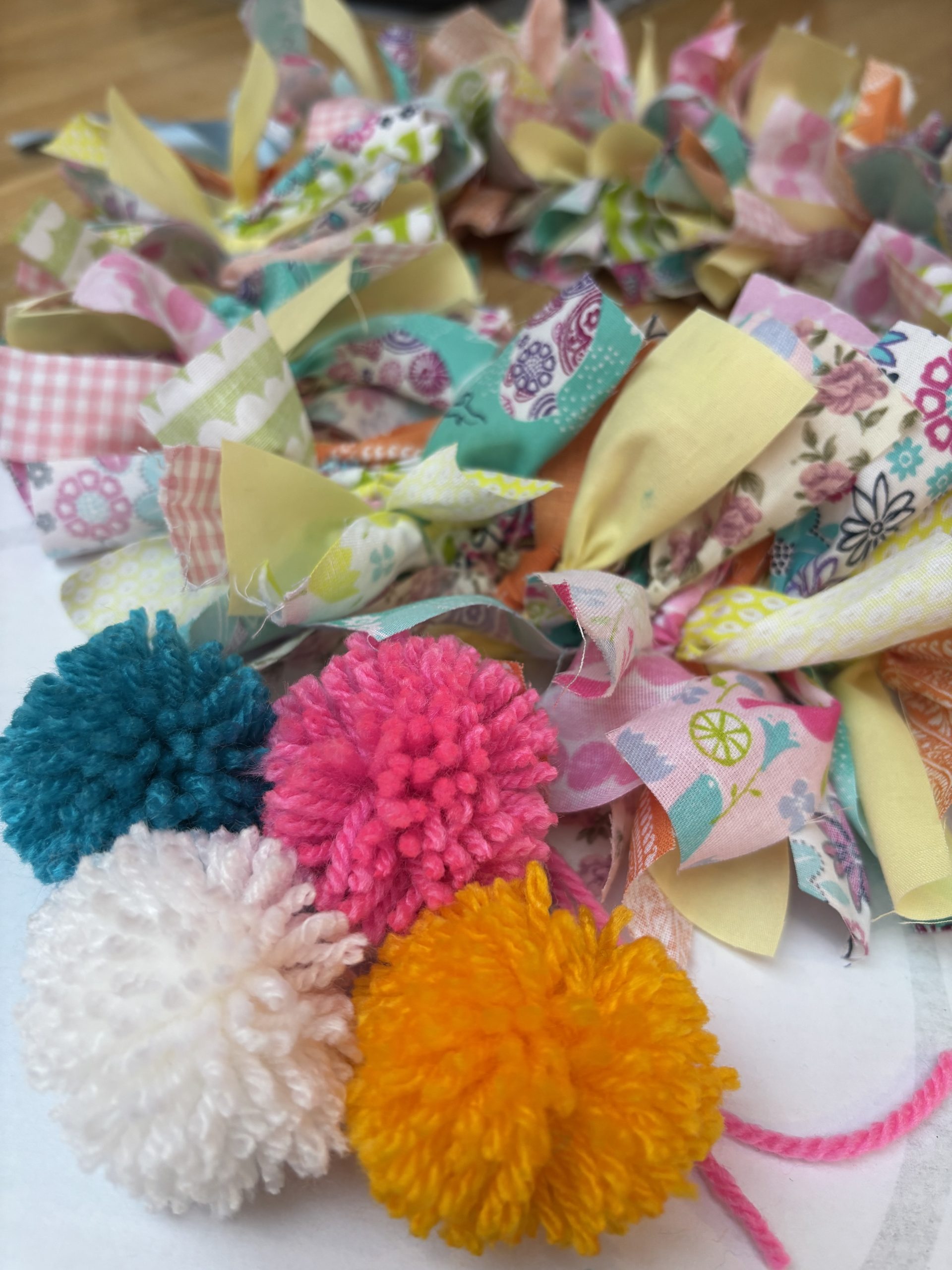 Spring/Easter fabric rag wreath - at The Hub - Saturday 21st March 2-4pm - Image 6
