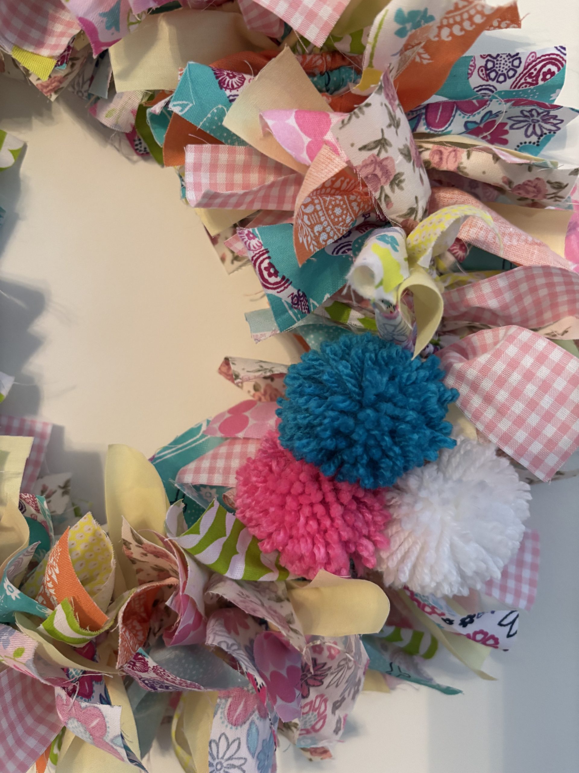 Spring/Easter fabric rag wreath - at The Hub - Saturday 21st March 2-4pm - Image 5