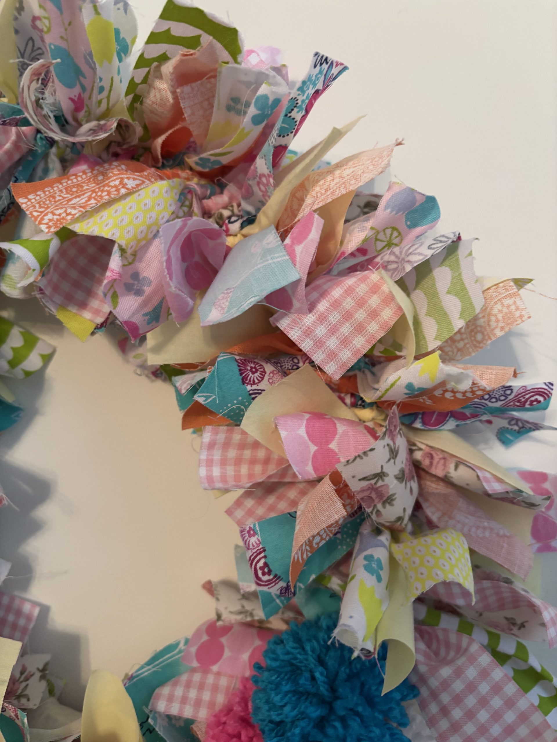 Spring/Easter fabric rag wreath - at The Hub - Saturday 21st March 2-4pm - Image 4